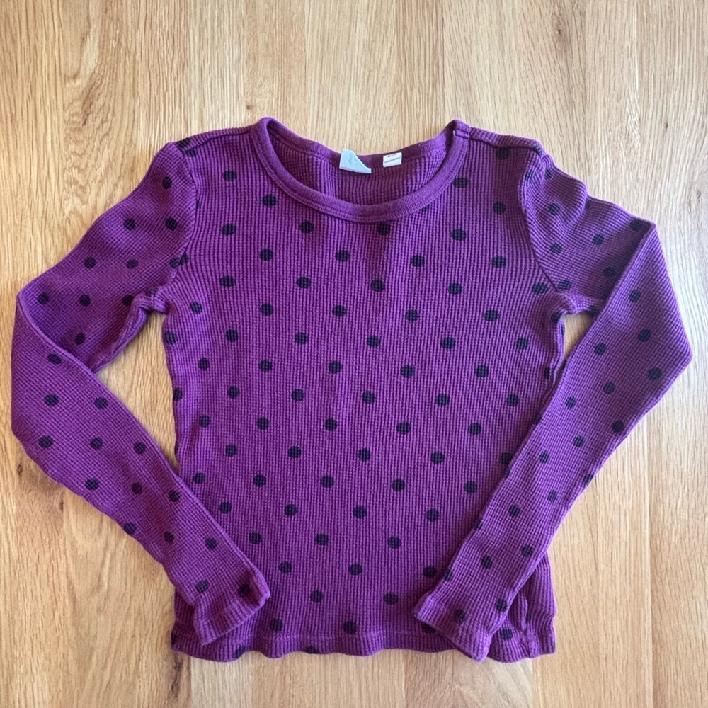 GAP Purple Black Long Sleeve Tee